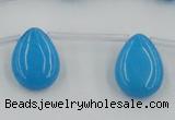 CCN2682 Top-drilled 13*18mm flat teardrop candy jade beads