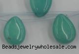 CCN2683 Top-drilled 13*18mm flat teardrop candy jade beads