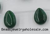 CCN2684 Top-drilled 13*18mm flat teardrop candy jade beads