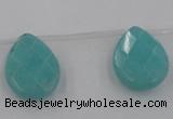 CCN2722 Top-drilled 18*25mm briolette candy jade beads wholesale