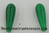 CCN2739 Top-drilled 10*30mm teardrop candy jade beads wholesale