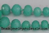 CCN2757 15.5 inches 5*8mm - 12*16mm faceted rondelle candy jade beads