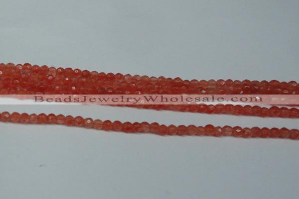 CCN2801 15.5 inches 2mm tiny faceted round candy jade beads