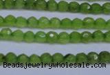 CCN2817 15.5 inches 3mm tiny faceted round candy jade beads