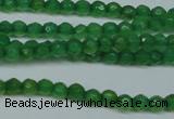 CCN2819 15.5 inches 3mm tiny faceted round candy jade beads