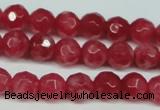 CCN2831 15.5 inches 5mm faceted round candy jade beads