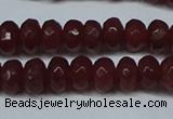 CCN2850 15.5 inches 2*4mm faceted rondelle candy jade beads