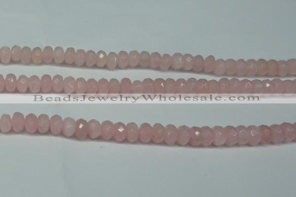 CCN2860 15.5 inches 4*6mm faceted rondelle candy jade beads