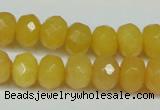 CCN2861 15.5 inches 4*6mm faceted rondelle candy jade beads