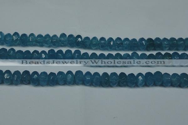 CCN2863 15.5 inches 4*6mm faceted rondelle candy jade beads