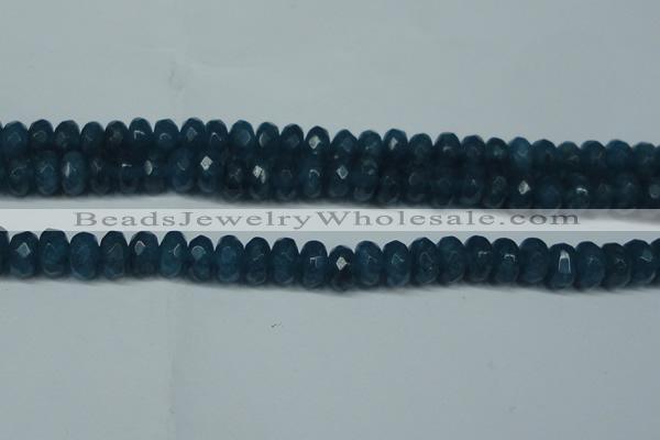 CCN2876 15.5 inches 5*8mm faceted rondelle candy jade beads