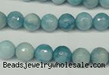 CCN2932 15.5 inches 8mm faceted round candy jade beads