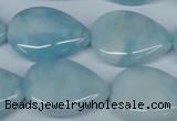 CCN2947 15.5 inches 18*25mm flat teardrop candy jade beads