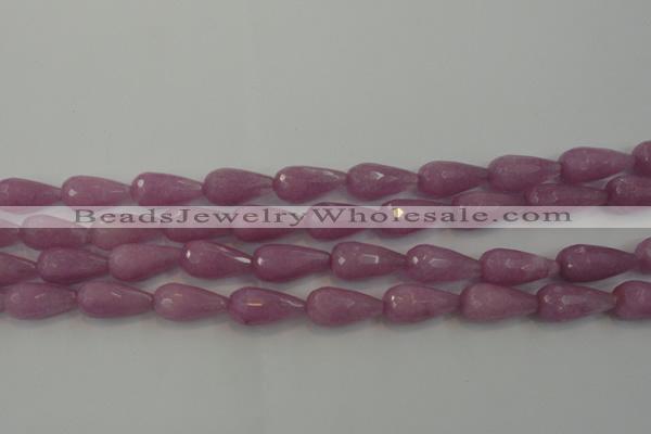 CCN3000 15.5 inches 9*22mm faceted teardrop candy jade beads