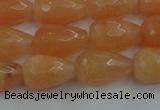 CCN3005 15.5 inches 10*15mm faceted teardrop candy jade beads