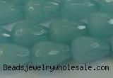 CCN3008 15.5 inches 10*15mm faceted teardrop candy jade beads