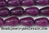 CCN3755 15.5 inches 8*12mm teardrop candy jade beads wholesale