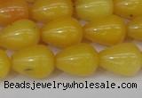 CCN3760 15.5 inches 10*14mm teardrop candy jade beads wholesale