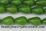 CCN3769 15.5 inches 10*14mm teardrop candy jade beads wholesale