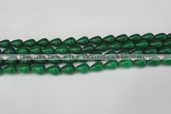 CCN3770 15.5 inches 10*14mm teardrop candy jade beads wholesale