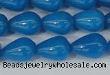 CCN3771 15.5 inches 10*14mm teardrop candy jade beads wholesale