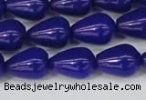 CCN3772 15.5 inches 10*14mm teardrop candy jade beads wholesale