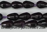 CCN3780 15.5 inches 8*12mm faceted teardrop candy jade beads