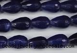 CCN3784 15.5 inches 8*12mm faceted teardrop candy jade beads