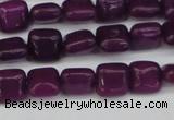 CCN3790 15.5 inches 8*8mm square candy jade beads wholesale