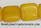 CCN3800 15.5 inches 20*20mm square candy jade beads wholesale