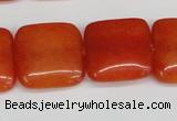 CCN3801 15.5 inches 20*20mm square candy jade beads wholesale