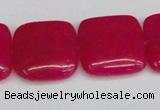 CCN3803 15.5 inches 20*20mm square candy jade beads wholesale