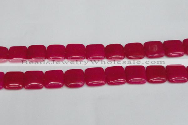 CCN3803 15.5 inches 20*20mm square candy jade beads wholesale