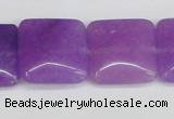 CCN3805 15.5 inches 20*20mm square candy jade beads wholesale