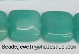 CCN3807 15.5 inches 20*20mm square candy jade beads wholesale