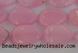 CCN3860 15.5 inches 13*18mm flat teardrop candy jade beads