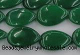 CCN3869 15.5 inches 13*18mm flat teardrop candy jade beads