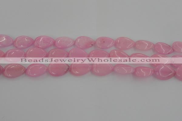 CCN3875 15.5 inches 15*20mm flat teardrop candy jade beads