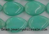 CCN3885 15.5 inches 15*20mm flat teardrop candy jade beads