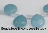 CCN3919 Top-drilled 13*13mm briolette candy jade beads wholesale