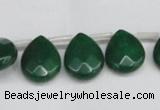 CCN3936 Top-drilled 12*15mm briolette candy jade beads wholesale