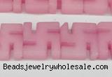 CCN3955 15.5 inches 20*20mm svastika candy jade beads wholesale