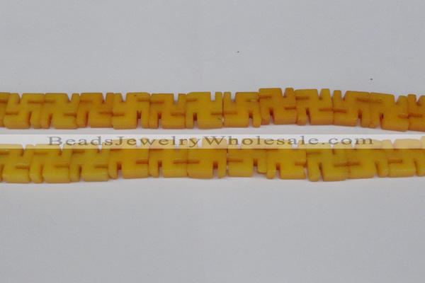 CCN3956 15.5 inches 20*20mm svastika candy jade beads wholesale