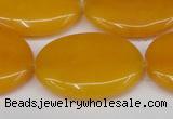 CCN3985 15.5 inches 30*40mm oval candy jade beads wholesale