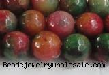 CCN4004 15 inches 12mm faceted round candy jade beads wholesale