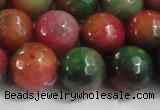 CCN4005 15 inches 16mm faceted round candy jade beads wholesale