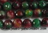 CCN4010 15 inches 6mm faceted round candy jade beads wholesale