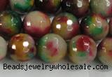 CCN4013 15 inches 12mm faceted round candy jade beads wholesale