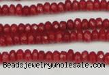 CCN4103 15.5 inches 2*4mm faceted rondelle candy jade beads