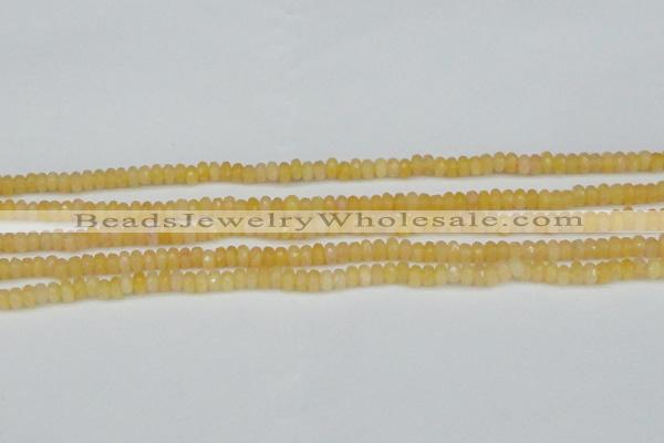 CCN4105 15.5 inches 2*4mm faceted rondelle candy jade beads